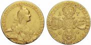 10 roubles 1766 year