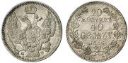 20 kopecks - 40 groszy 1850 year