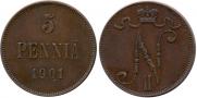 5 pennia 1901 year