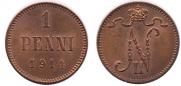 1 penni 1914 year