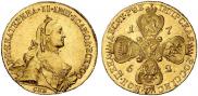 10 roubles 1762 year