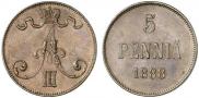 5 пенни 1888 года