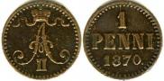 1 penni 1870 year