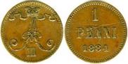 1 пенни 1884 года