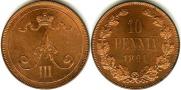 10 pennia 1891 year