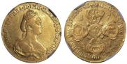 10 roubles 1781 year
