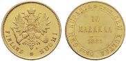 10 markkaa 1881 year