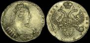 1 rouble 1733 year