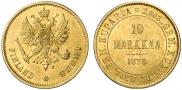 10 markkaa 1878 year