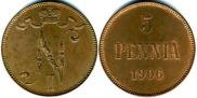 5 pennia 1906 year