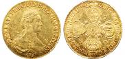 10 roubles 1780 year