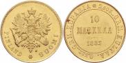 10 markkaa 1882 year
