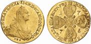 10 roubles 1776 year