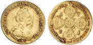 5 roubles 1781 year