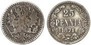 25 пенни 1871 года