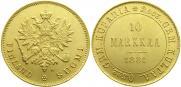 10 markkaa 1881 year