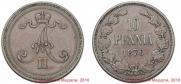 10 pennia 1876 year