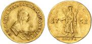 2 червонца 1751 года