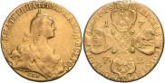 10 roubles 1772 year