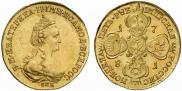 5 roubles 1781 year