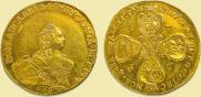 10 рублей 1757 года