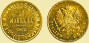 10 markkaa 1905 year
