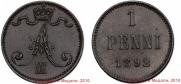 1 penni 1892 year