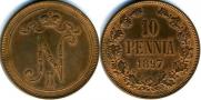10 pennia 1897 year