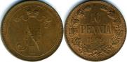 10 pennia 1909 year