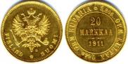 20 markkaa 1911 year
