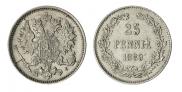 25 пенни 1889 года