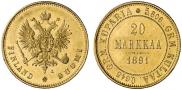 20 markkaa 1891 year