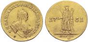 2 червонца 1751 года