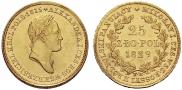 25 złotych 1829 year
