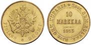 10 markkaa 1913 year