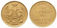 3 roubles - 20 złotych 1834 year