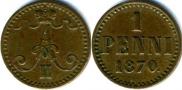 1 penni 1870 year
