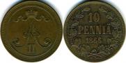10 пенни 1866 года