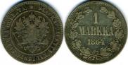 1 markka 1864 year