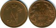 10 pennia 1909 year