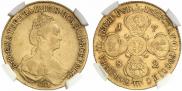 10 roubles 1782 year
