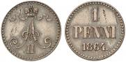 1 пенни 1864 года