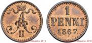 1 penni 1867 year