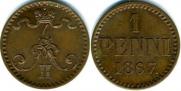 1 penni 1867 year