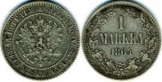 1 markka 1864 year