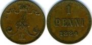 1 penni 1884 year
