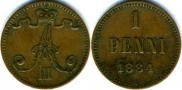 1 penni 1884 year