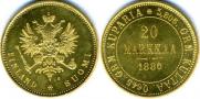 20 markkaa 1880 year