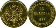 10 markkaa 1882 year