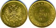 20 markkaa 1911 year